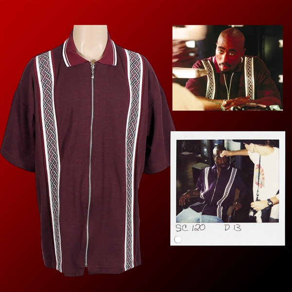 Tupac Shakur Screen Worn & Photo-Matched Shirt from "Gang Related" (1997)(Its A Wrap LOA & Real Z Photomatching)