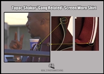 Tupac Shakur Screen Worn & Photo-Matched Shirt from Gang Related (1997)(It's A Wrap LOA & Real Z Photomatching)