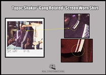 Tupac Shakur Screen Worn & Photo-Matched Shirt from Gang Related (1997)(It's A Wrap LOA & Real Z Photomatching)