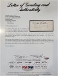 Babe Ruth & Lou Gehrig Dual Signed Album Page Segment with PSA MINT 9 Autographs! (PSA/DNA & JSA LOAs)