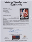 Sylvester Stallone & Dolph Lundgren Signed 16 x 20 Photo W/ Ticket for Rocky IV Filming (Auto Mint 8 & 10 Grades!)(PSA/DNA Encapsulated & LOA)