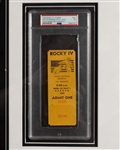 Sylvester Stallone & Dolph Lundgren Signed 16 x 20 Photo W/ Ticket for Rocky IV Filming (Auto Mint 8 & 10 Grades!)(PSA/DNA Encapsulated & LOA)