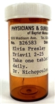 Elvis Presley's Prescription Container for Triavil - From the Collection of His Las Vegas Physician Dr. Elias Ghanem