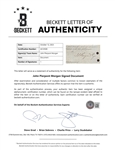 J.P. Morgan Signed Stock Certificate in Custom Framed Display (Beckett/BAS LOA)