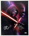 Star Wars: Adam Driver & David Prowse Signed 11 x 14 Photo (Celebrity Authentics)