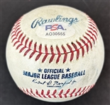 Clayton Kershaw Single Signed OML Batting Practice Baseball (PSA/DNA)