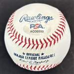 Aaron Judge Single Signed OML Batting Practice Baseball (PSA/DNA)