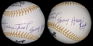 Willie Mays Signed & Say Hey Kid Inscribed Rawlings Gold Glove Baseball (ACOA)