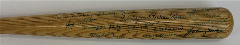 Baseball Hall of Famers Multi-Signed Rawlings Big Stick P302 Bat w/ Williams, Mays, Banks, & Many More! (31 Sigs)(JSA Sticker)