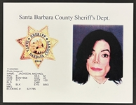 Michael Jackson's Original 2003 Arrest Mugshot from Starfile News Photo Agency 