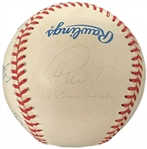 MLB All-Century Team Multi-Signed Auto OAL Baseball w/ Ripken, Aaron, & More! (11 Sigs)(Beckett/BAS)
