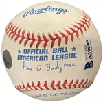 MLB All-Century Team Multi-Signed Auto OAL Baseball w/ Ripken, Aaron, & More! (11 Sigs)(Beckett/BAS)