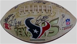 2002 Houston Texans Multi-Signed Inaugural Season Football (Beckett/BAS)