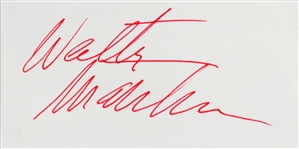 Grumpy Old Men: Walter Matthau & Jack Lemmon Signed 3 x 5 Index Cards in Framed Display (Beckett/BAS LOA)