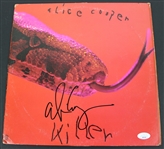 Alice Cooper Lot of Two (2) Signed Album Covers (JSA)