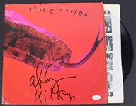 Alice Cooper Lot of Two (2) Signed Album Covers (JSA)
