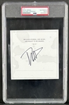 Dave Grohl Signed 5 x 5 Page (PSA/DNA Encapsulated)