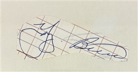 Yogi Berra Signed 3.5 x 5 Segment (PSA/DNA Encapsulated)