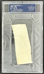 Roberto Clemente Signed 2 x 4 Segment (PSA/DNA Encapsulated)