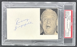 Rodney Dangerfield Signed 3 x 5 Index Card**returned