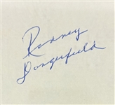 Rodney Dangerfield Signed 3 x 5 Index Card**returned