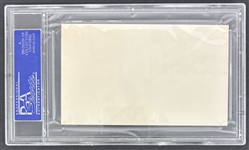 Rodney Dangerfield Signed 3 x 5 Index Card**returned