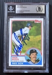 Wade Boggs Signed 1983 Topps Rookie Card (Beckett/BAS Encapsulated)