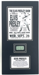 Elvis Presley 1956 Concert Ticket Custom Matted Display (Elvis-A-Rama) 