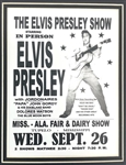 Elvis Presley 1956 Concert Ticket Custom Matted Display (Elvis-A-Rama) 
