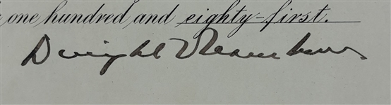 President Dwight Eisenhower Signed 1956 Presidential Appointment For Presidential Advisory Commision to Oval Office! (Beckett/BAS LOA)