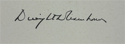 President Dwight Eisenhower Signed 1956 Presidential Appointment For Presidential Advisory Commision to Oval Office! (Beckett/BAS LOA)