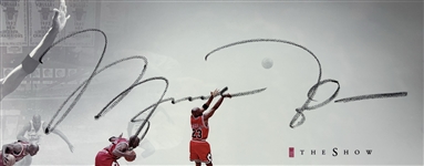 Michael Jordan Signed The Show “Last Shot” Framed Display w/ Impressive 28 Autograph(UDA COA)