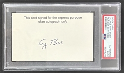 George Bush Signed 3 x 5 Index Card (PSA/DNA Encapsulated)
