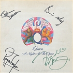 Queen Rare & Desirable Fully Group Signed A Night at The Opera First Pressing Record Album (Beckett/BAS LOA)