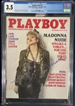 Madonna Signed 1985 Playboy Magazine (CGC Encapsulated)