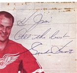 Gordy Howe Signed Red Wings Program (Beckett/BAS)