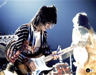 The Rolling Stones: Ronnie Wood Signed 11 x 14 Photo (Beckett/BAS)(Grad Collection)