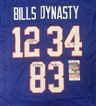 Multi-signed Bills Jersey- Including Jim Kelly, Thurman Thomas, and Andre Reed (3/Sigs) (JSA)