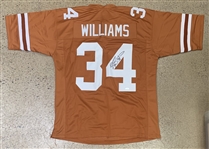 Ricky Williams Signed Orange Pro Style Jersey (JSA)