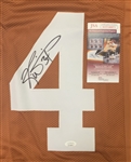 Ricky Williams Signed Orange Pro Style Jersey (JSA)