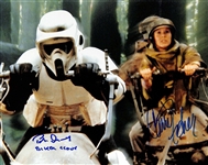 Star Wars: Carrie Fisher & Peter Diamond Signed 8 x 10 ROTJ Photograph (Beckett/BAS LOA)(Grad Collection)