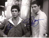 Scarface: Al Pacino & Steven Bauer Signed 11 x 14 Photo (Beckett/BAS LOA)(Grad Collection)