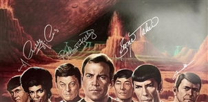 Star Trek Cast Signed Limited Edition Over-Sized 22 x 27 Poster w/ Nimmoy, Shatner, Doohan & Others! (Third Party Guaranteed)