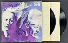 Edgar & Johnny Winter Signed Second Winter Album Cover (Epperson/REAL LOA)