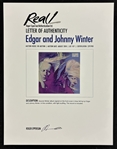 Edgar & Johnny Winter Signed Second Winter Album Cover (Epperson/REAL LOA)