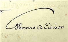 Thomas Edison ULTRA RARE Handwritten & Signed Letter with GEM MINT 10 Autograph (Beckett/BAS LOA)