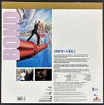 007: Roger Moore, Tanya Roberts, & Christopher Walken Signed A View to Kill LaserDisc Cover (Beckett/BAS LOA)