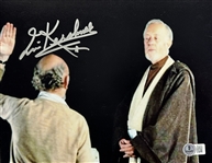 Star Wars: Irvin Kershner Signed 8 x 10 Color Photo with Alec Guinness from The Empire Strikes Back (Beckett/BAS)