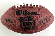 Joe Montana Signed Super Bowl XXIV Leather Game Model Commemorative NFL Football (Third Party Guaranteed)