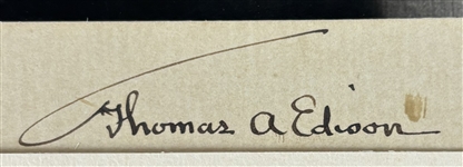 Thomas Edison Superbly Signed 1904 Original Pach Brothers Photograph (Third Party Guaranteed)